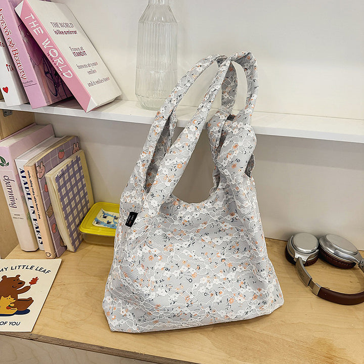 Floral Patterned Everyday Tote Bag Kalsten