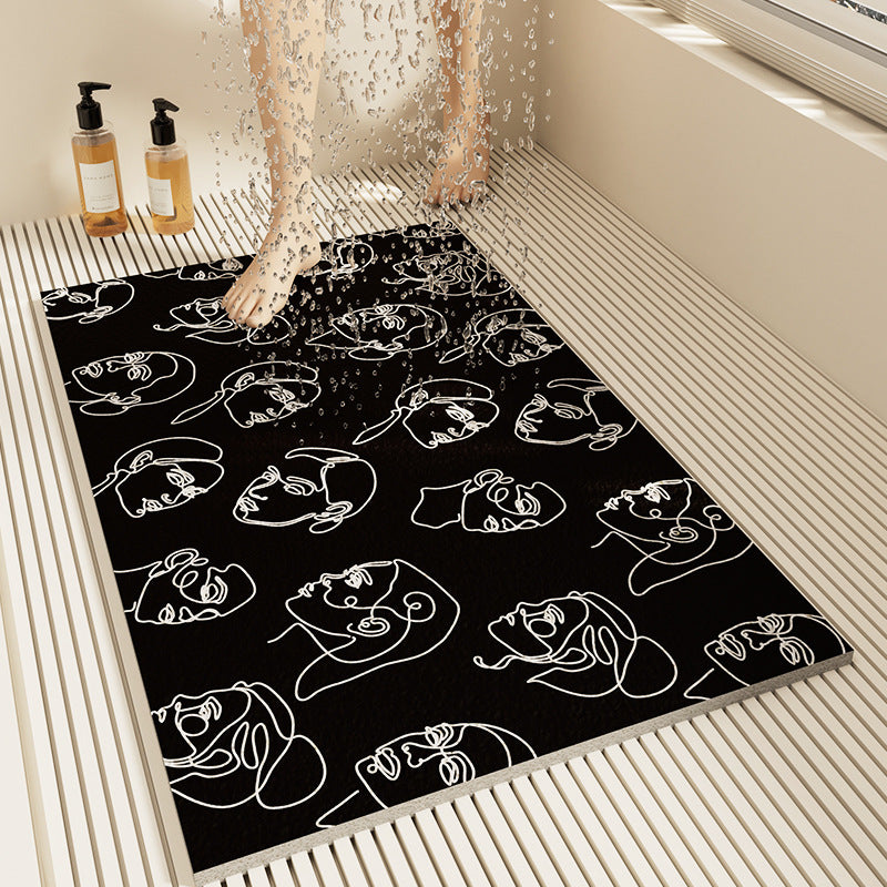 Slip-Resistant Geometric Bath Mat Kalsten