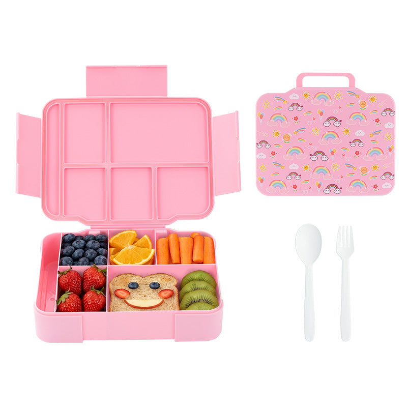 Multi-Compartment Lunch Box with Fun Design