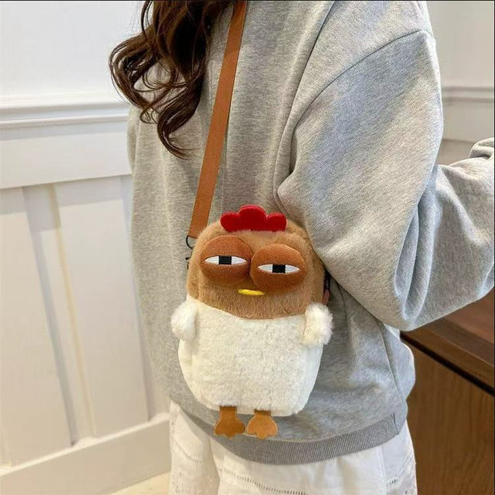 Plush Backpack with Unique Chicken Design Kalsten