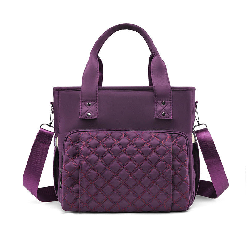 Quilted Multi-Compartment Tote Bag Kalsten