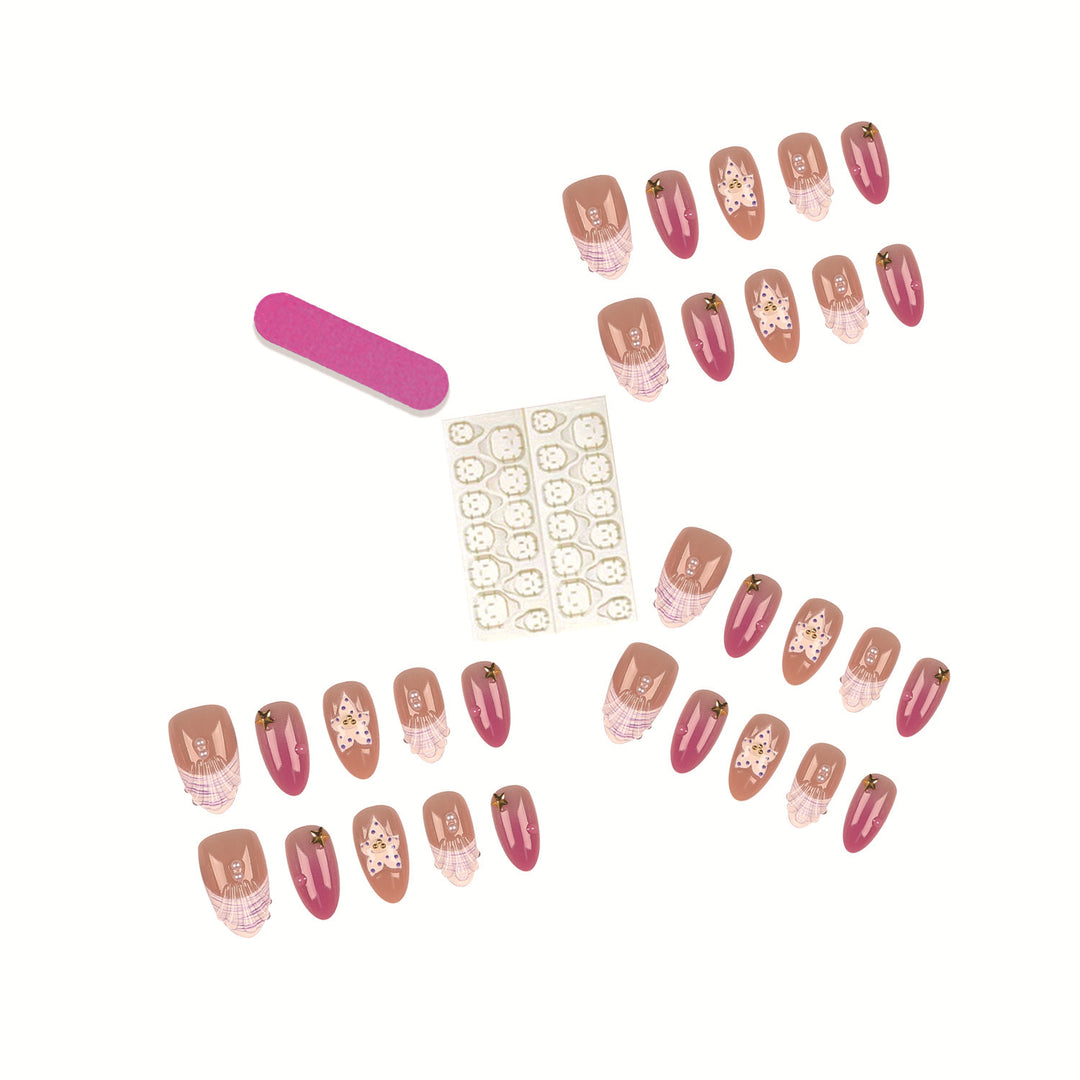 Artistic Press-On Nail Tips Set