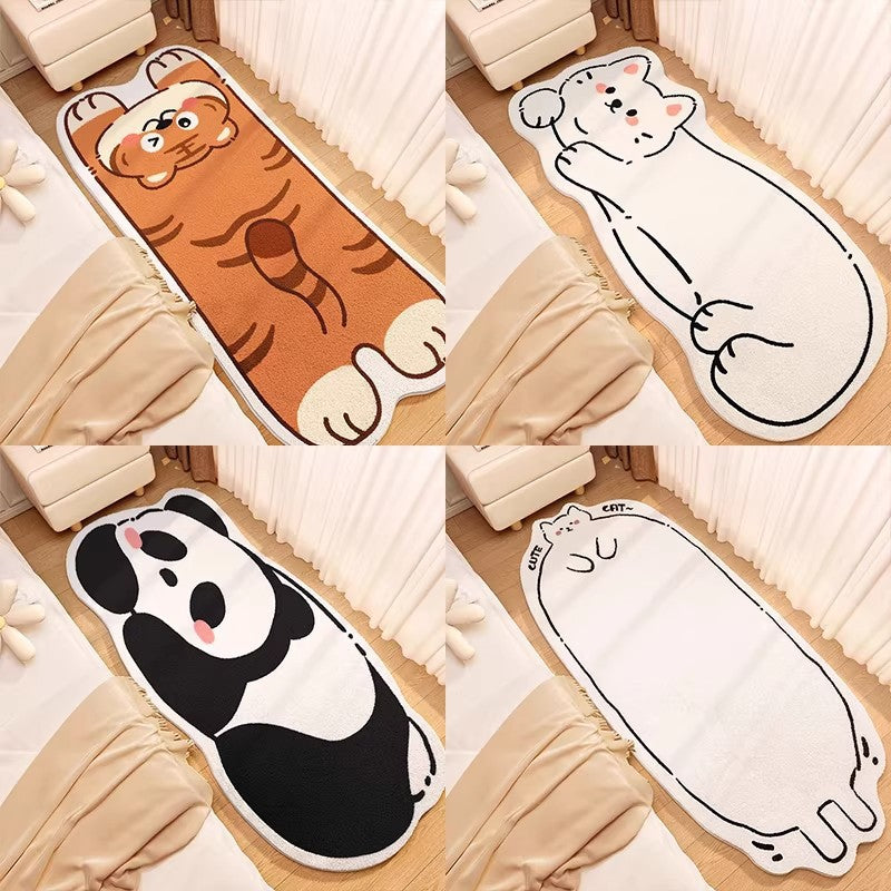 Cute Cat-Shaped Plush Bath Mat