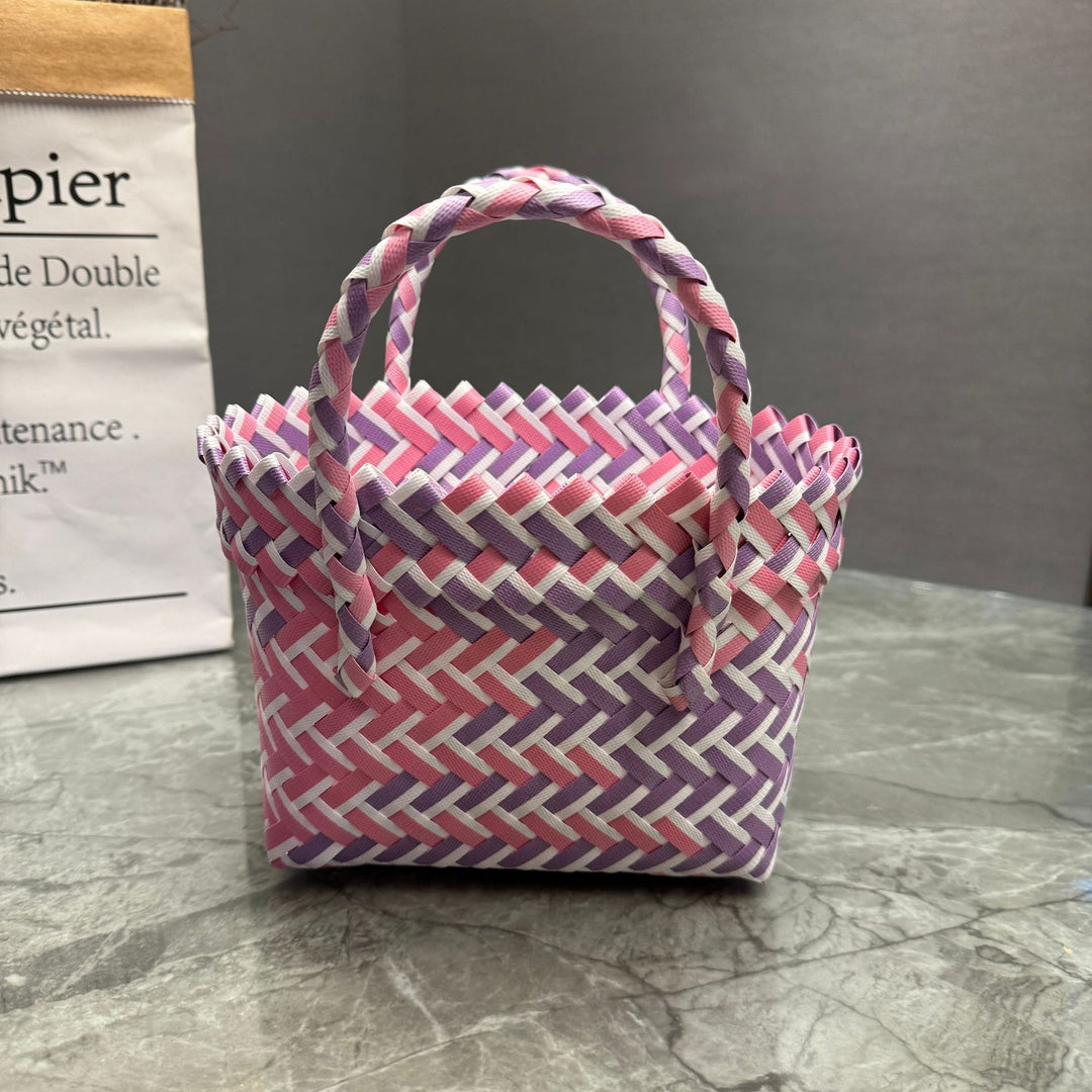 Playful basket bag with bow Kalsten