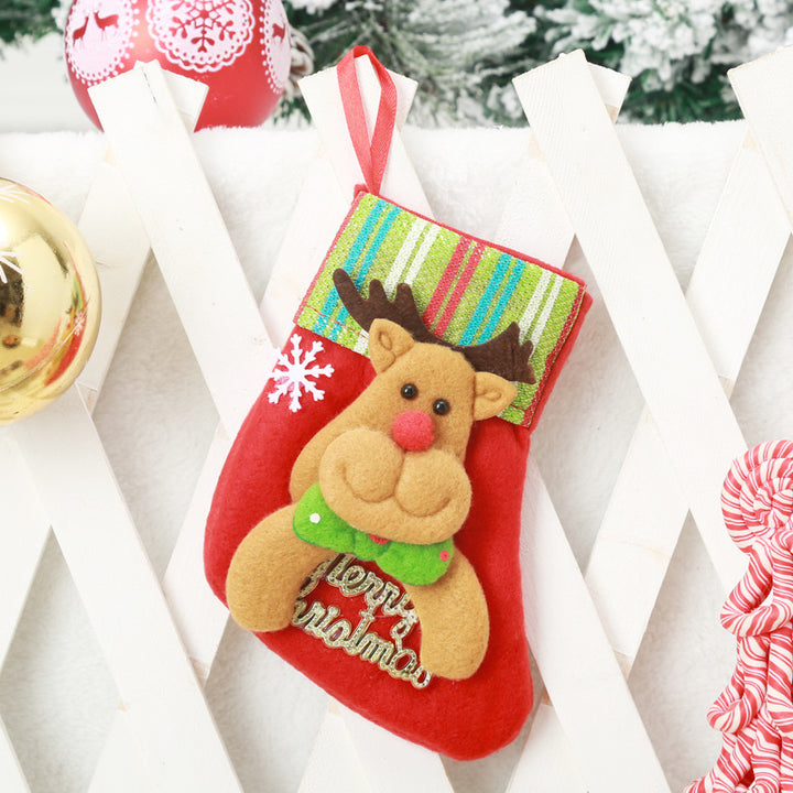 Festive Christmas stocking with reindeer motif Kalsten