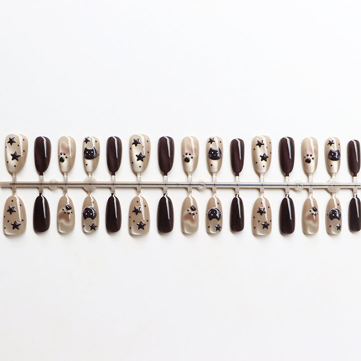 Thematic Artistic Press-On Nail Design Kalsten