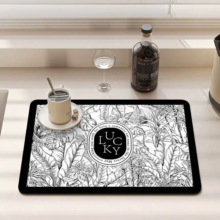 Decorative Botanical Kitchen Mat