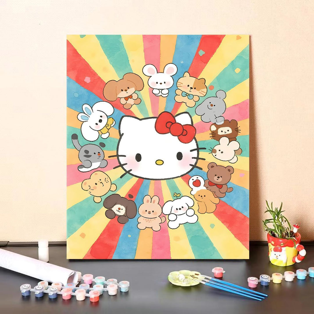 Cute Character Paint by Numbers Canvas Art Kit Kalsten