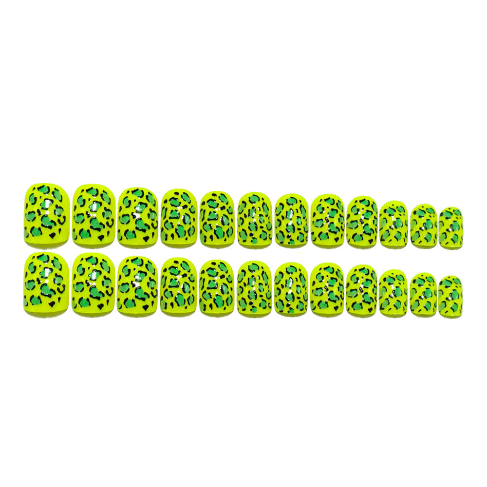 Artificial nails with animal leopard pattern Kalsten