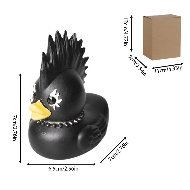 Decorative rubber duck with stylish haircut Kalsten