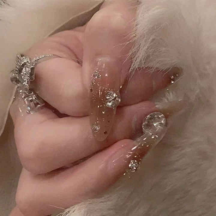 Artistic Gemstone Nail Design Kalsten