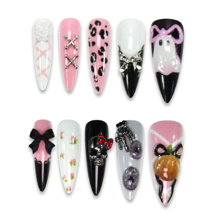Glamorous artificial nails with exclusive Halloween designs Kalsten
