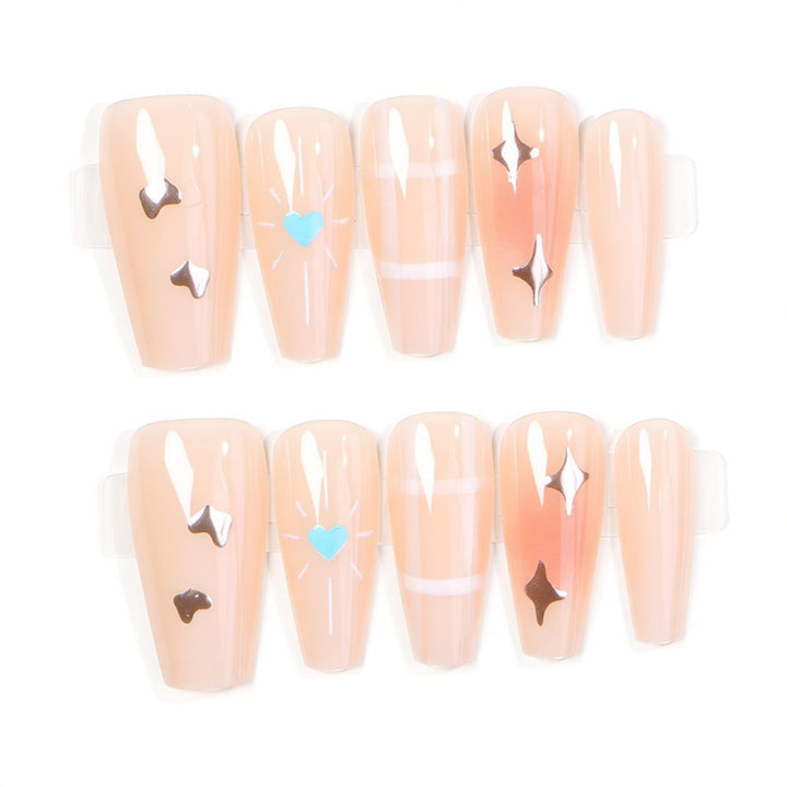 Creative Transparent Press-On Nail Art Kalsten