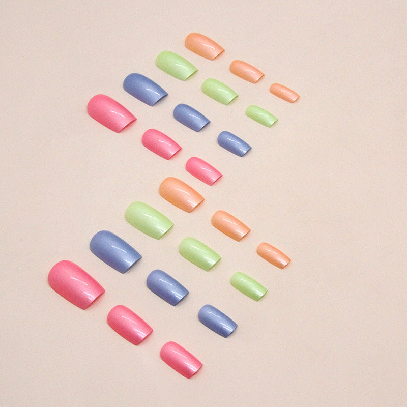 Iridescent Metallic Press-On Nail Set Kalsten