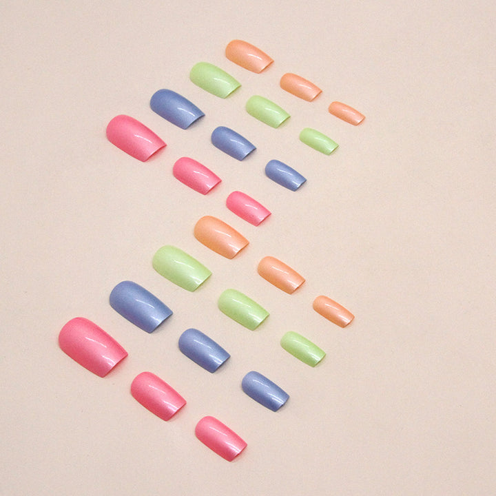 Iridescent Metallic Press-On Nail Set Kalsten