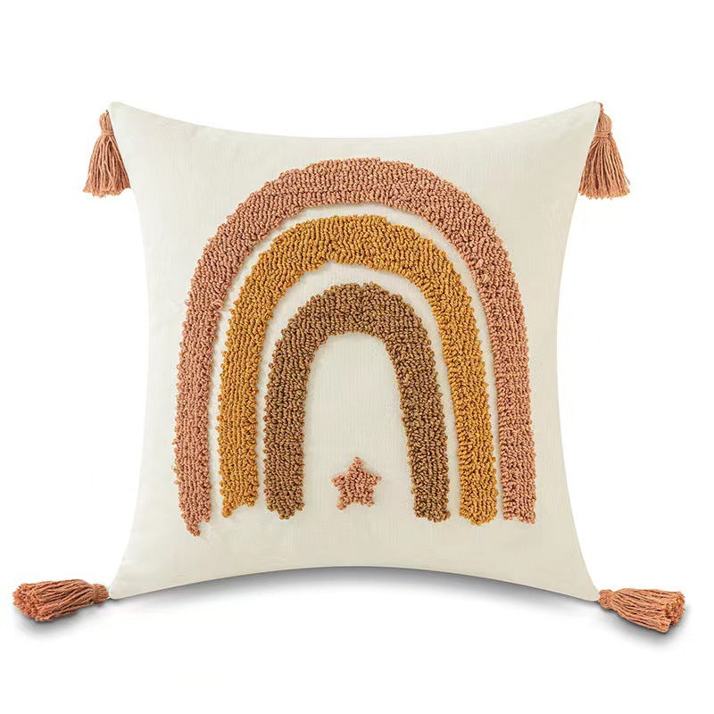 Decorative Cushion with Cloud and Drop Design