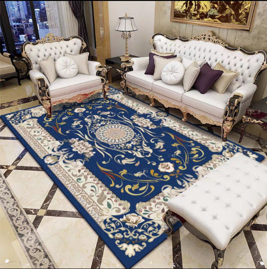 Elegant Floral Woven Area Rug
