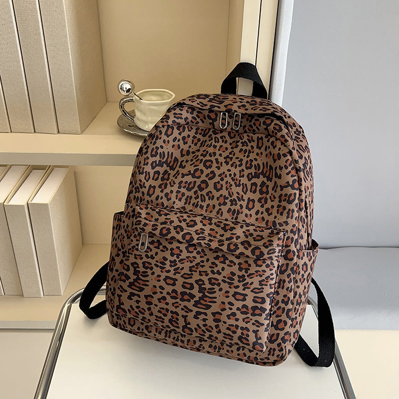 Stylish Backpack in Leopard Print Kalsten