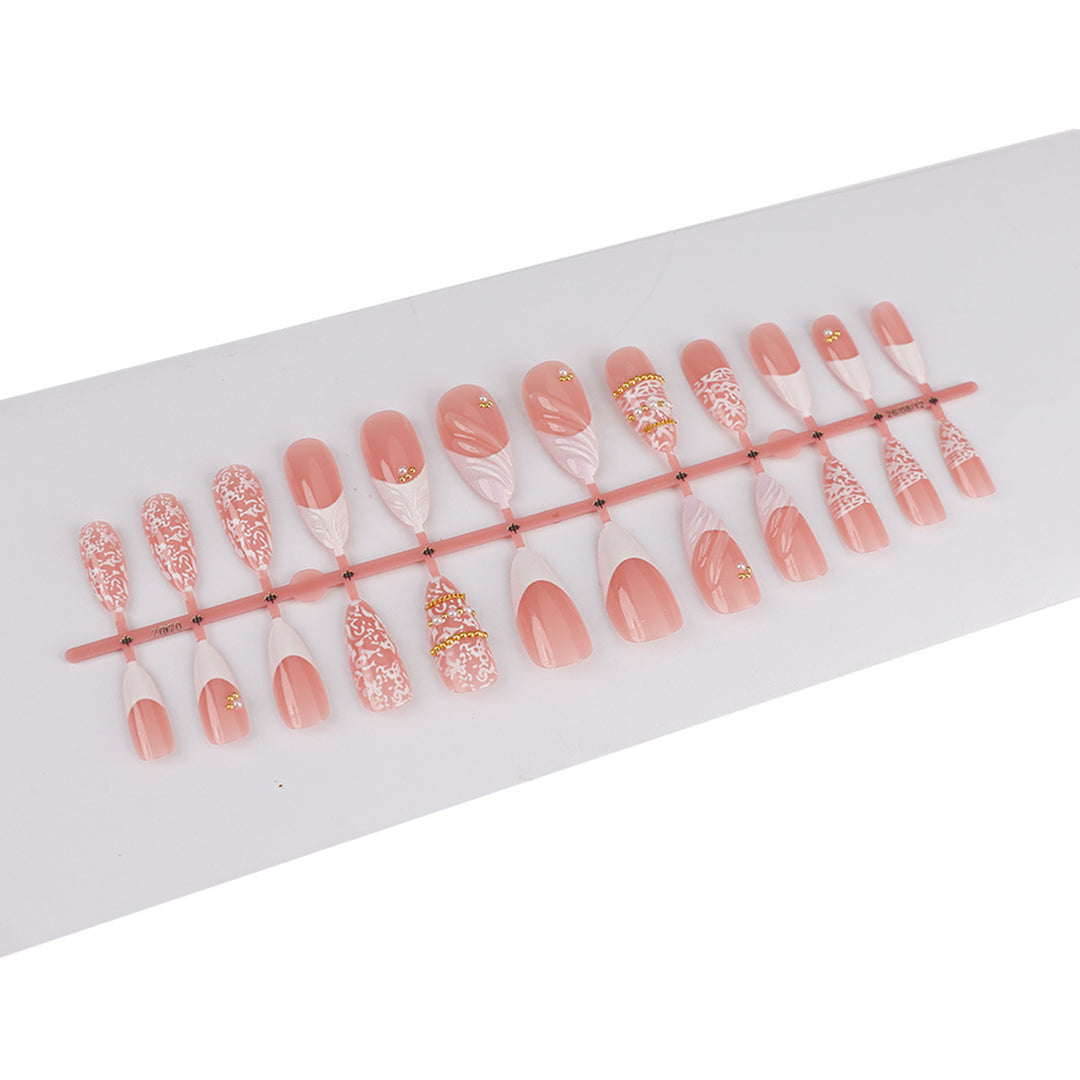 Decorative Luxury Press-On Nail Design