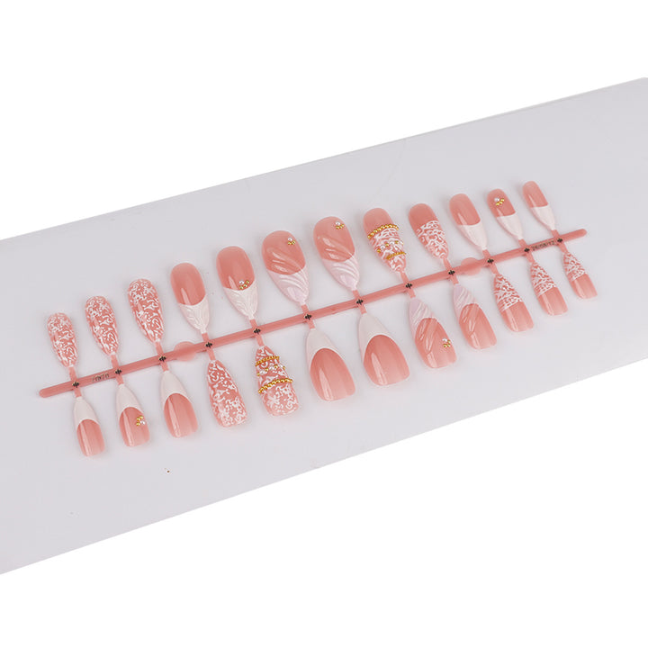 Decorative Luxury Press-On Nail Design