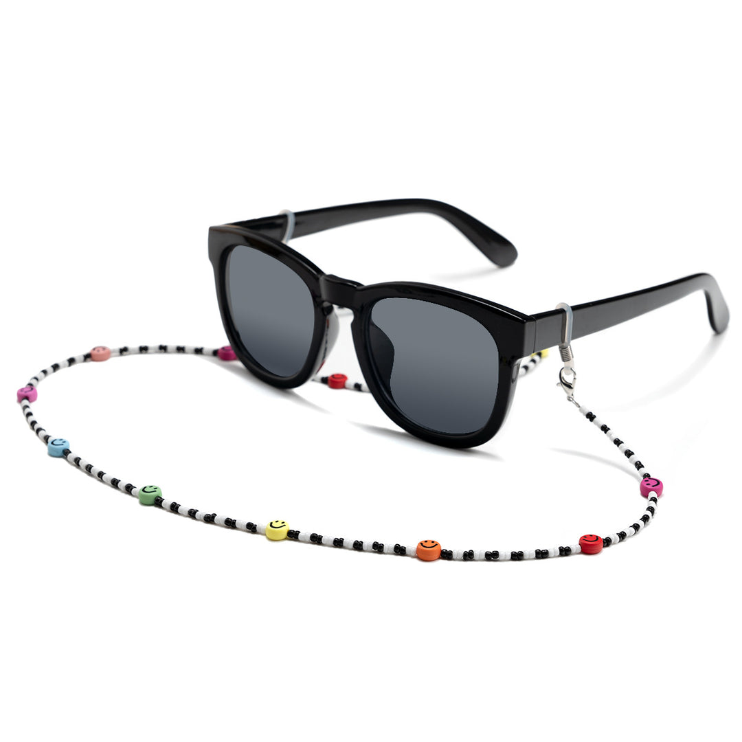 Colorful Beaded Smile Face Eyewear Chain Kalsten