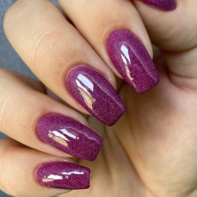Glamorous Glittery Press-On Nail Set Kalsten