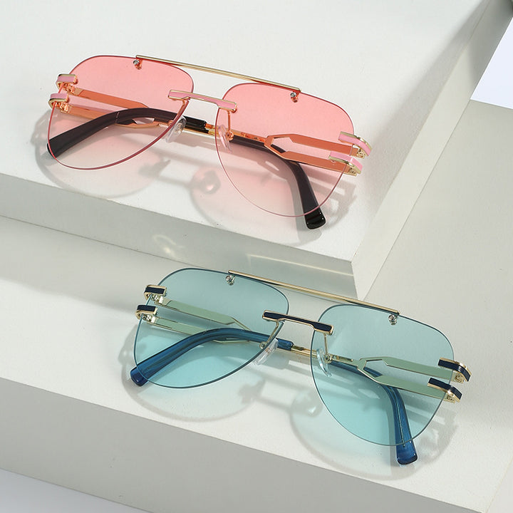 Futuristic Aviator-Style Sunglasses Kalsten