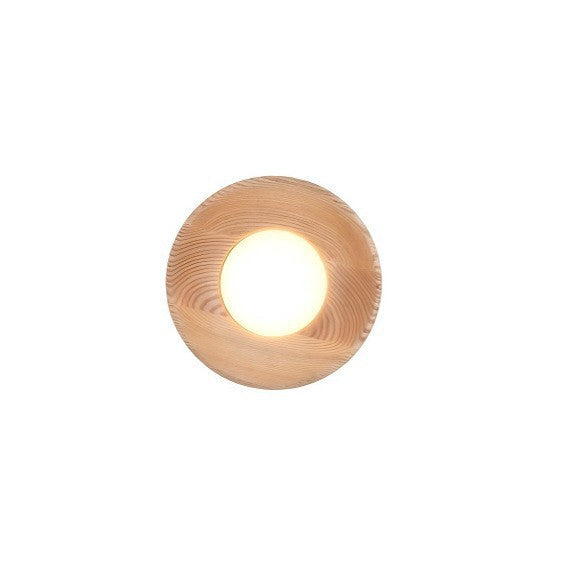 Modern Round Wooden Ceiling Light Fixture