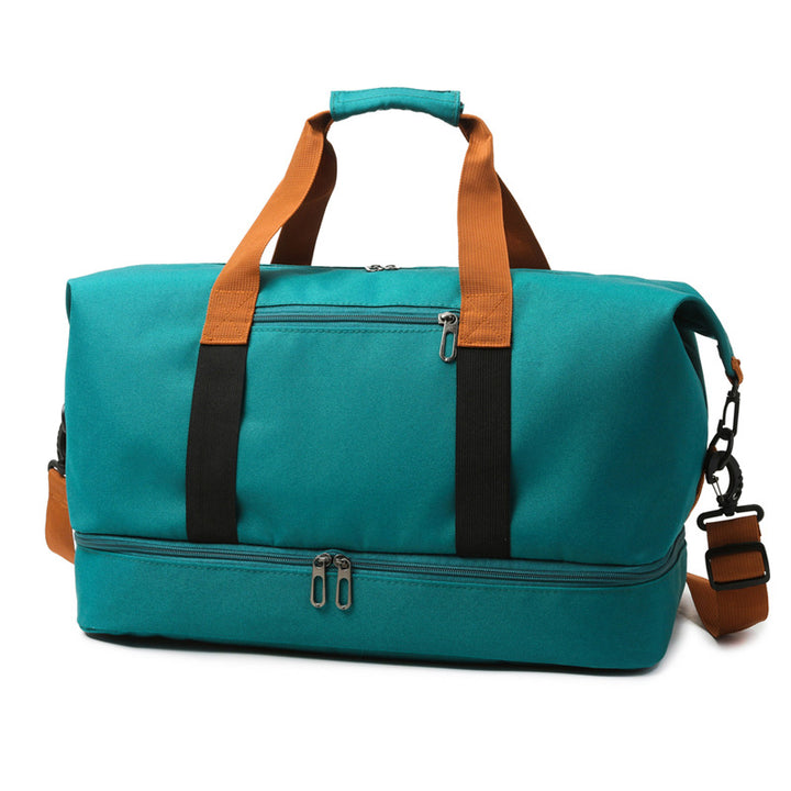 Sporty travel bag with sturdy carrying handles and adjustable shoulder strap Kalsten