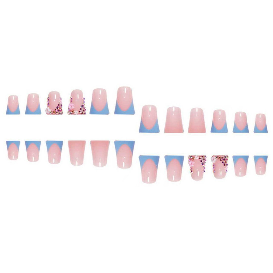 Decorative Floral Press-On Nail Art Extensions Kalsten