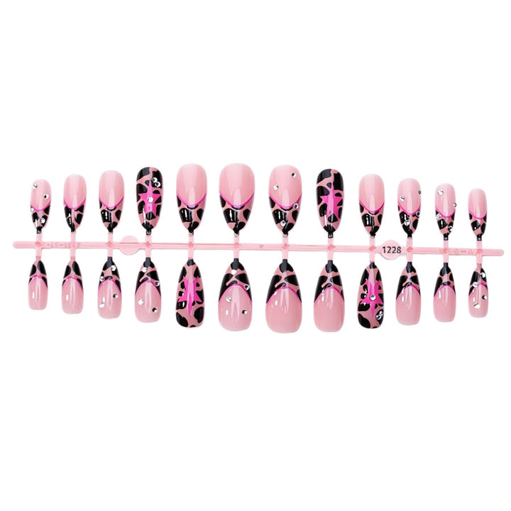 Stylish Leopard Print Press-On Nails Kalsten