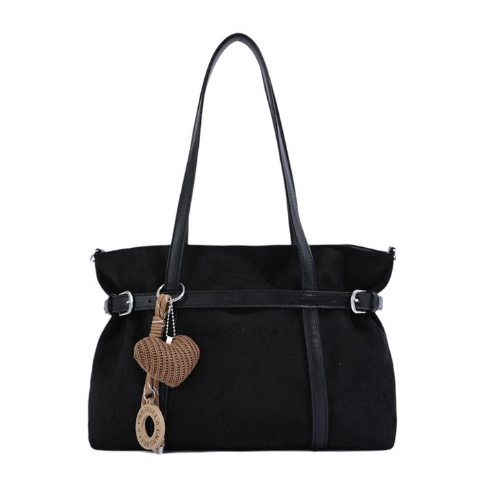 Versatile Suede Tote Bag