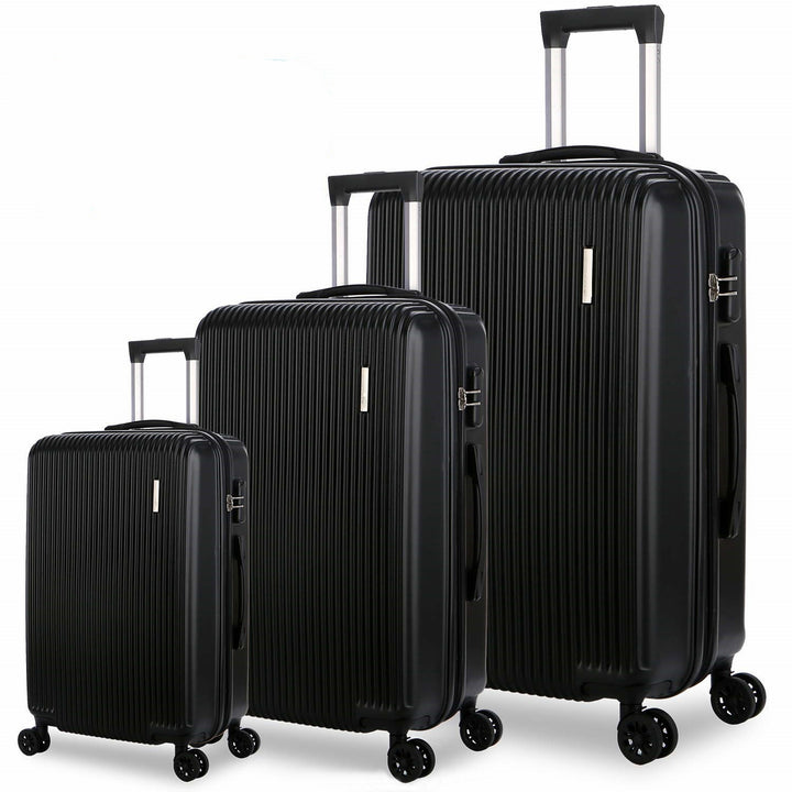 Unisex Three-Piece Expandable Hard Shell Luggage Set Kalsten