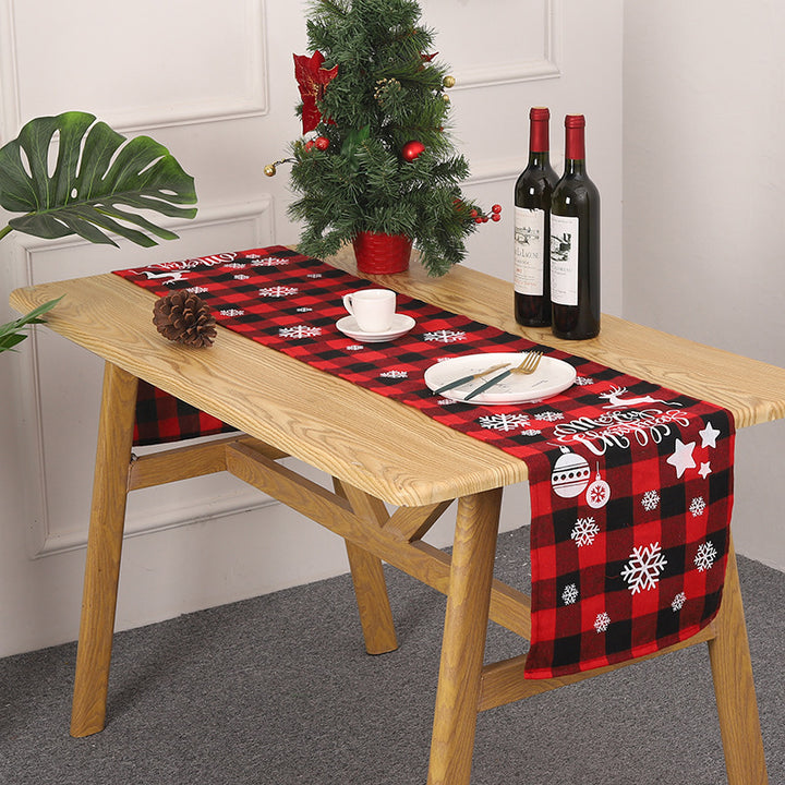 Festive table runner with Christmas motif Kalsten