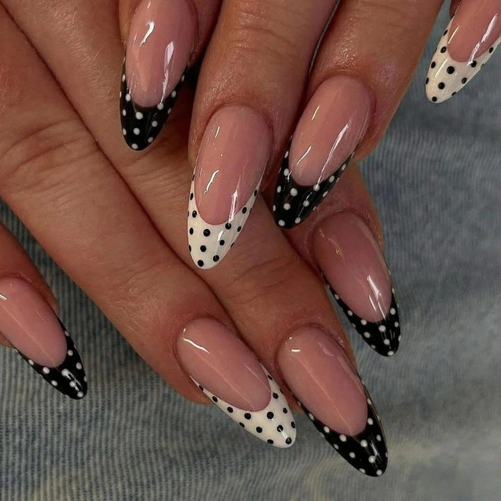 Stylish Polka Dot Press-On Nail Design Kalsten