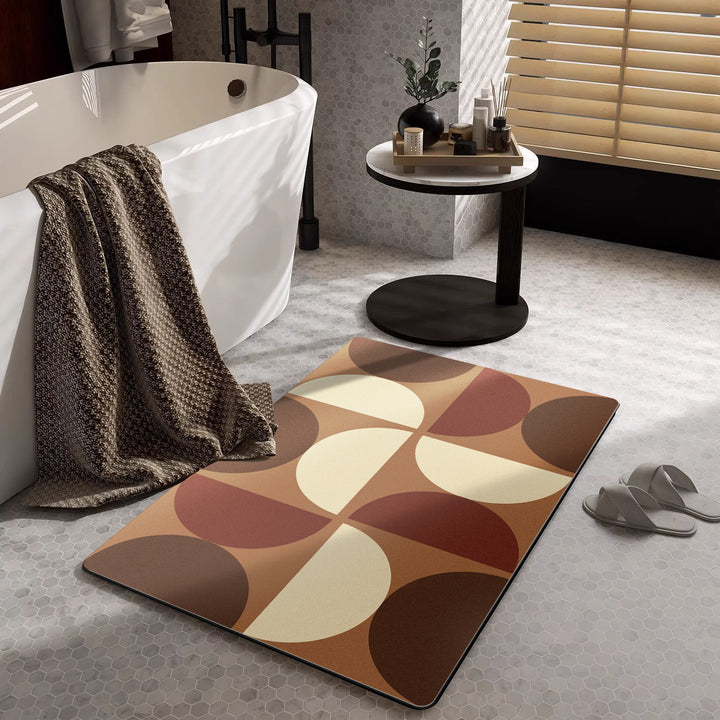 Modern Geometric Bath Mat