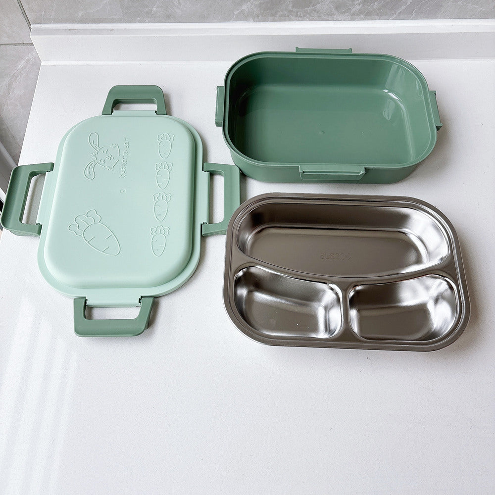 Carrot-Themed Multi-Compartment Lunch Box