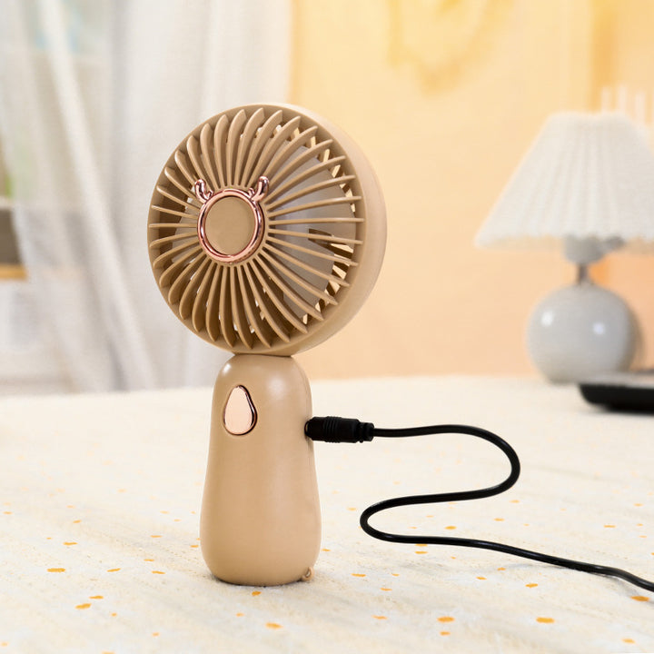 Women Portable Mini Hand Fan with Retractable Handle Kalsten
