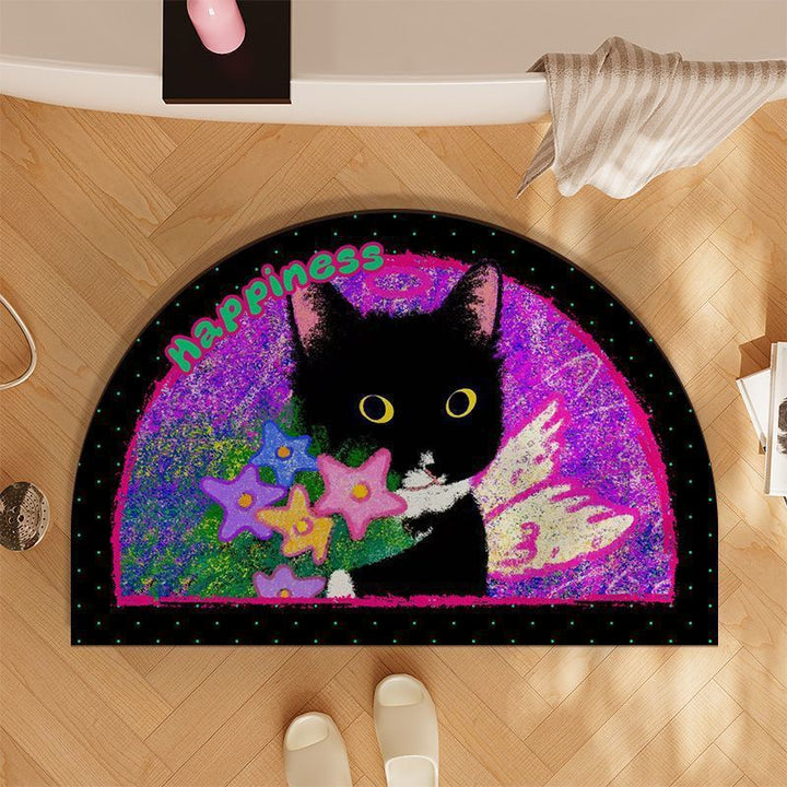 Cat-Themed Bath Mat Kalsten