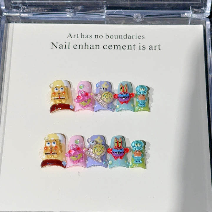 Whimsical Cartoon Nail Art Accessories