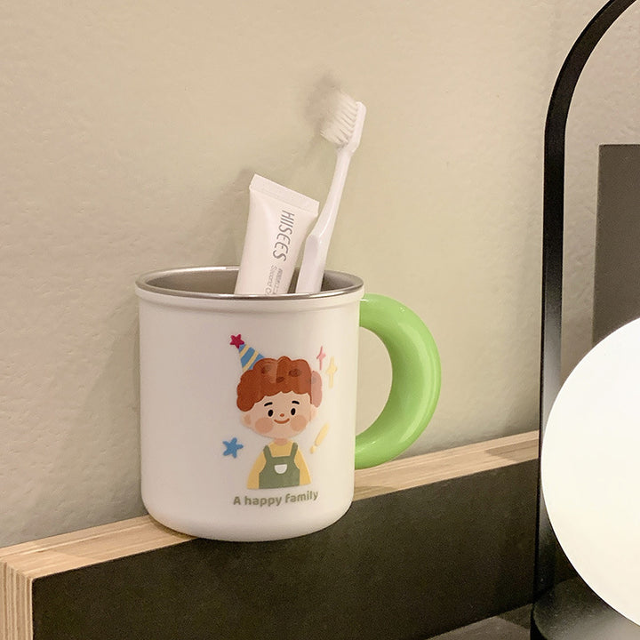 Ceramic mug with cheerful family design Kalsten