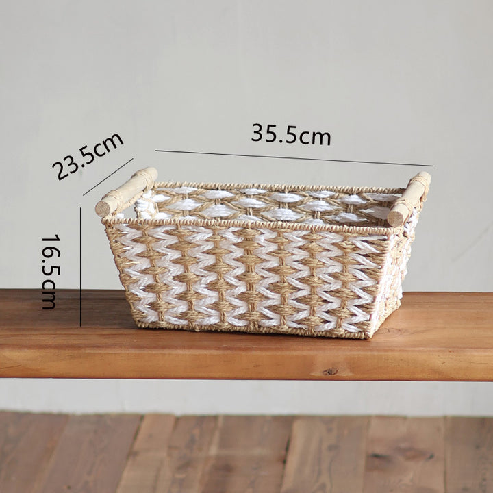 Handcrafted laundry basket made of natural material Kalsten