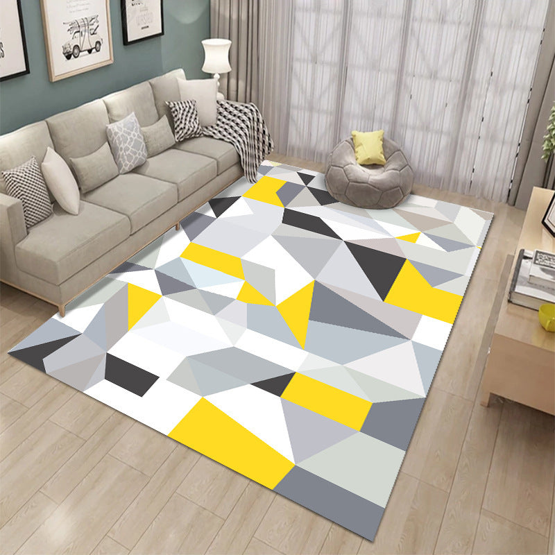 Modern Geometric Pattern Area Rug Kalsten