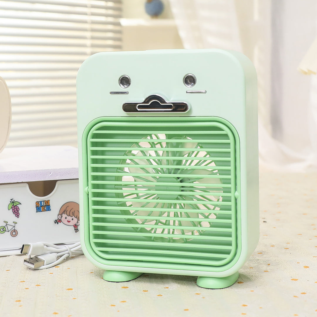 Ladies Funny Mini Table Fan with USB Connection and Flexible Tilt Kalsten