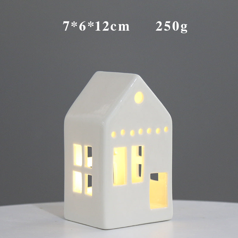 Decorative Ceramic House Lantern Kalsten 1790310210