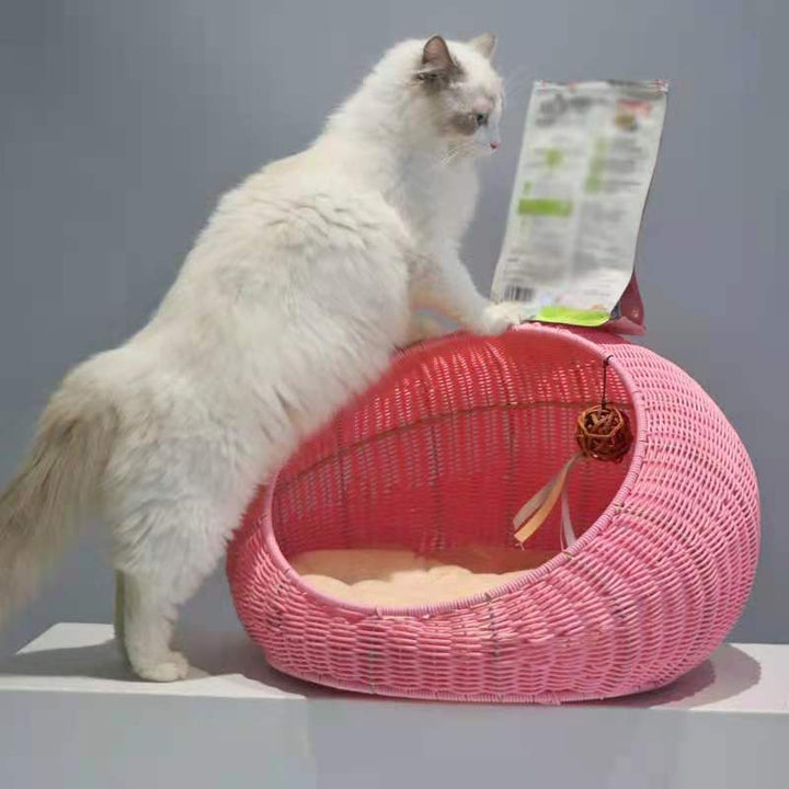Cozy floor cushion in round design Kalsten