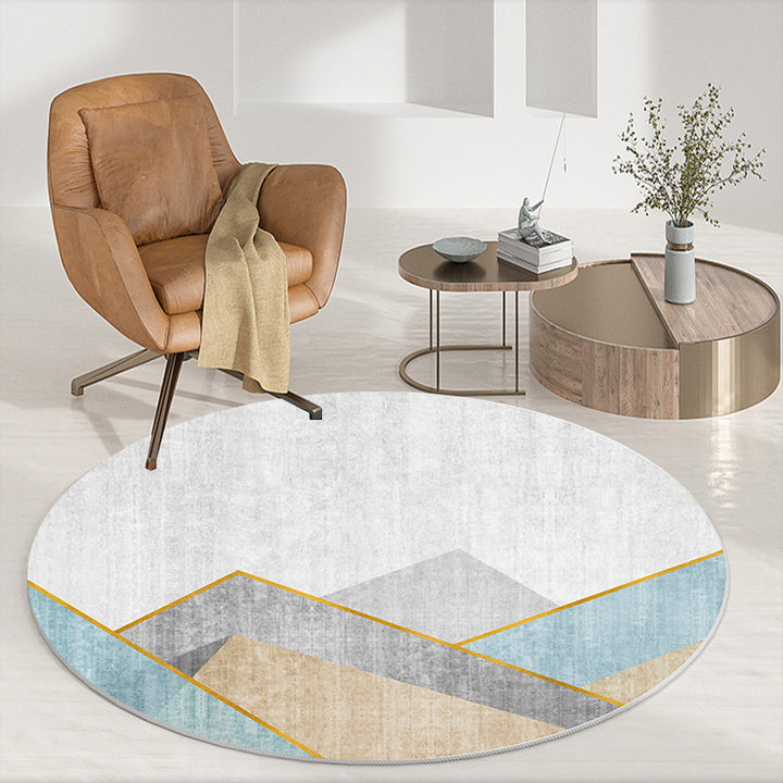 Abstract Patterned Round Area Rug Kalsten