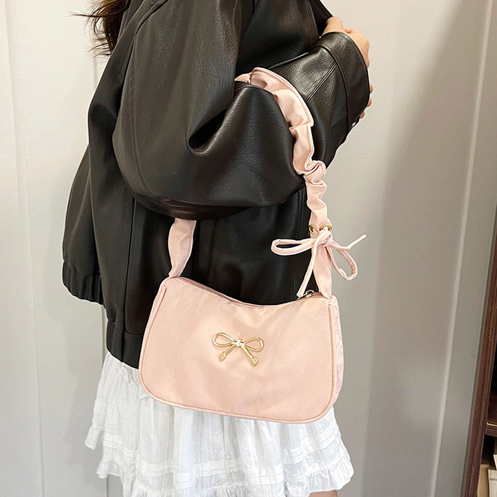 Elegant Bow-Embellished Shoulder Bag