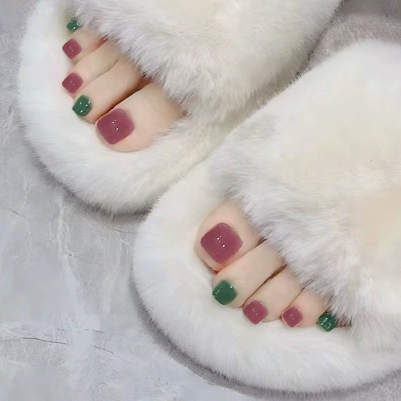 Premium Multi-Color Decorative Press-On Toenail Set Kalsten