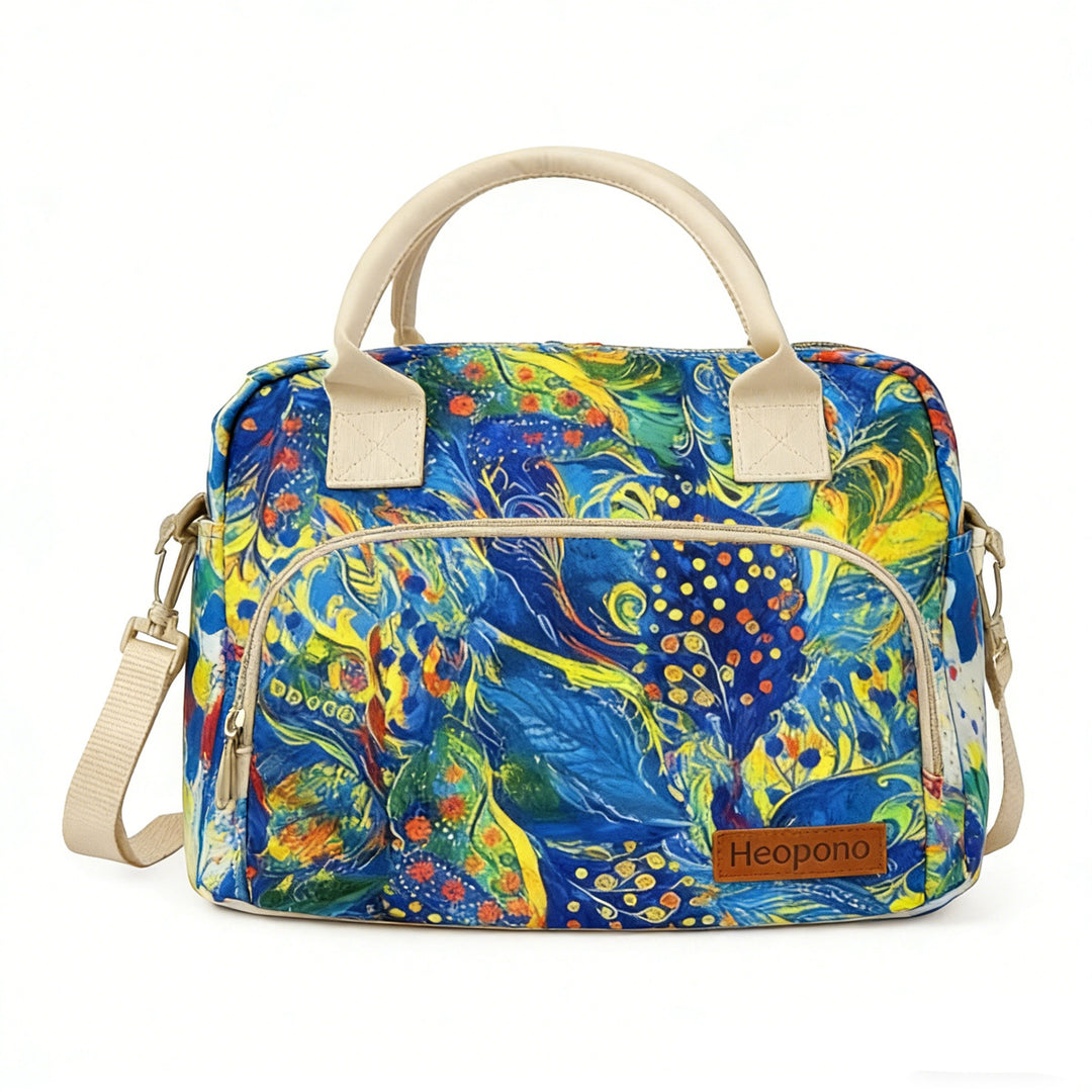 Insulated Leopard Print Lunch Bag